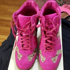 Coach wedge lace sneaker